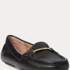 Black Women’s Ralph Lauren Briony Leather Driver Loafers Black Women’s Ralph Lauren Briony Leather Driver Loafers