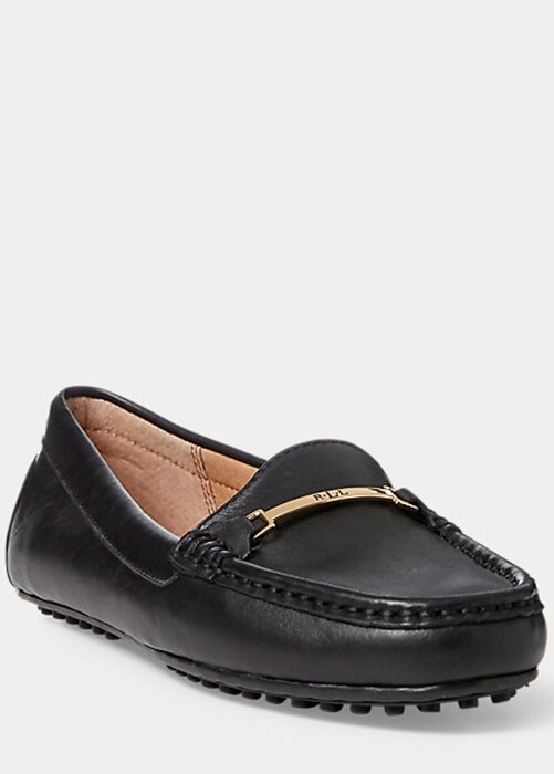 Black Women’s Ralph Lauren Briony Leather Driver Loafers Black Women’s Ralph Lauren Briony Leather Driver Loafers