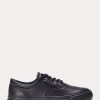 Black Women’s Ralph Lauren Bryn Leather Sneakers Black Women’s Ralph Lauren Bryn Leather Sneakers