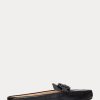 Black Women’s Ralph Lauren Brynn Burnished Leather Driver Flat Shoes Black Women’s Ralph Lauren Brynn Burnished Leather Driver Flat Shoes