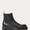Black Women’s Ralph Lauren Calfskin Lug Chelsea Boots Black Women’s Ralph Lauren Calfskin Lug Chelsea Boots