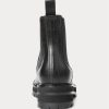 Black Women’s Ralph Lauren Calfskin Lug Chelsea Boots Black Women’s Ralph Lauren Calfskin Lug Chelsea Boots