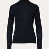 Black Women’s Ralph Lauren Cashmere Turtleneck Sweaters