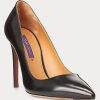 Black Women’s Ralph Lauren Celia Calfskin Heels Black Women’s Ralph Lauren Celia Calfskin Heels