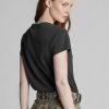 Black Women’s Ralph Lauren Cotton Jersey Crewneck  T Shirts