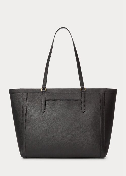 Black Women’s Ralph Lauren Crosshatch Leather Large Clare Tote Bags Black Women’s Ralph Lauren Crosshatch Leather Large Clare Tote Bags