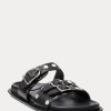 Black Women’s Ralph Lauren Ezra Studded Lambskin Sandals