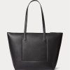 Black Women’s Ralph Lauren Faux-Leather Small Tote Bags