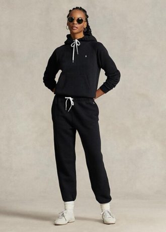 Black Women’s Ralph Lauren Fleece Athletics   Pants