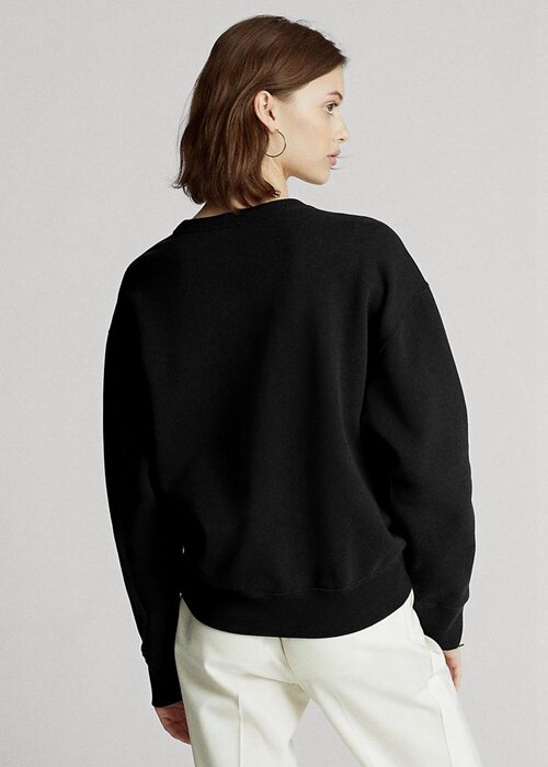 Black Women’s Ralph Lauren Fleece Pullover Sweatshirts Black Women’s Ralph Lauren Fleece Pullover Sweatshirts