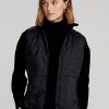 Black Women’s Ralph Lauren Hybrid Mockneck Zip Vest