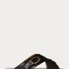 Black Women’s Ralph Lauren Jacie Calfskin Stirrup Sandals Black Women’s Ralph Lauren Jacie Calfskin Stirrup Sandals