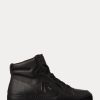 Black Women’s Ralph Lauren Jaemyn Calfskin High-Top Sneakers Black Women’s Ralph Lauren Jaemyn Calfskin High-Top Sneakers