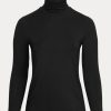 Black Women’s Ralph Lauren Jersey Turtleneck Tops Black Women’s Ralph Lauren Jersey Turtleneck Tops