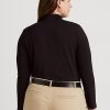 Black Women’s Ralph Lauren Jersey Turtleneck Tops Black Women’s Ralph Lauren Jersey Turtleneck Tops