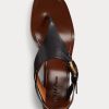Black Women’s Ralph Lauren Julie Welington Calfskin Sandals Black Women’s Ralph Lauren Julie Welington Calfskin Sandals