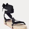 Black Women’s Ralph Lauren Lace-Ups Sandals Black Women’s Ralph Lauren Lace-Ups Sandals