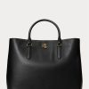 Black Women’s Ralph Lauren Leather Large Marcy Satchel Bags