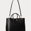 Black Women’s Ralph Lauren Leather Large Marcy Satchel Bags