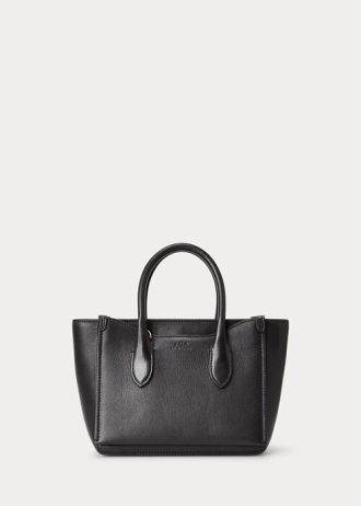 Black Women’s Ralph Lauren Leather Mini Sloane Satchel Bags