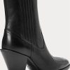 Black Women’s Ralph Lauren Lowrey Leather Cowboy Boots Black Women’s Ralph Lauren Lowrey Leather Cowboy Boots