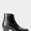 Black Women’s Ralph Lauren Lucille Leather Boots Black Women’s Ralph Lauren Lucille Leather Boots