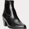 Black Women’s Ralph Lauren Lucille Leather Boots Black Women’s Ralph Lauren Lucille Leather Boots
