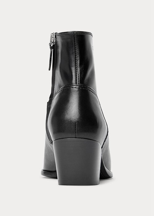 Black Women’s Ralph Lauren Lucille Leather Boots Black Women’s Ralph Lauren Lucille Leather Boots