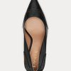 Black Women’s Ralph Lauren Lynden Burnished Leather Heels Black Women’s Ralph Lauren Lynden Burnished Leather Heels