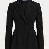 Black Women’s Ralph Lauren Meritta Wool Barathea Jackets