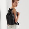 Black Women’s Ralph Lauren Nappa Leather Medium Izzie Backpacks Black Women’s Ralph Lauren Nappa Leather Medium Izzie Backpacks