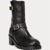 Black Women’s Ralph Lauren Payge Vachetta Leather Boots