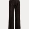 Black Women’s Ralph Lauren Pinstripe Wool Crepe Wide-Leg Pants Black Women’s Ralph Lauren Pinstripe Wool Crepe Wide-Leg Pants