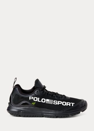 Black Women’s Ralph Lauren Polo Sport Tech Racer Sneakers
