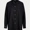 Black Women’s Ralph Lauren Relaxed Fit Linen Shirts