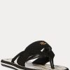 Black Women’s Ralph Lauren Rosalind Slippers Black Women’s Ralph Lauren Rosalind Slippers