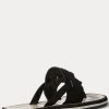 Black Women’s Ralph Lauren Rosalind Slippers Black Women’s Ralph Lauren Rosalind Slippers