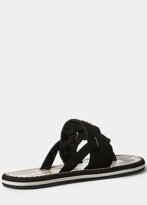 Black Women’s Ralph Lauren Rosalind Slippers Black Women’s Ralph Lauren Rosalind Slippers