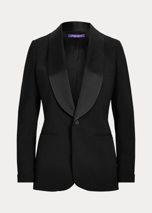 Black Women’s Ralph Lauren Sawyer Wool Tuxedo Jackets Black Women’s Ralph Lauren Sawyer Wool Tuxedo Jackets