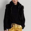 Black Women’s Ralph Lauren Shearling Vest Black Women’s Ralph Lauren Shearling Vest