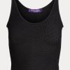 Black Women’s Ralph Lauren Silk Mesh Tank Tops Black Women’s Ralph Lauren Silk Mesh Tank Tops