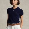 Black Women’s Ralph Lauren Slim Fit Cashmere Polo Shirts
