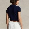 Black Women’s Ralph Lauren Slim Fit Cashmere Polo Shirts