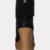 Black Women’s Ralph Lauren Steph Shearling-Trim Suedeie Boots Black Women’s Ralph Lauren Steph Shearling-Trim Suedeie Boots
