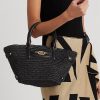 Black Women’s Ralph Lauren Straw Small Daphney Tote Bags Black Women’s Ralph Lauren Straw Small Daphney Tote Bags