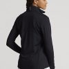 Black Women’s Ralph Lauren Stretch Jersey Quarter-Zip Sweatshirts