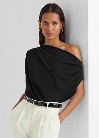 Black Women’s Ralph Lauren Stretch Jersey Tops