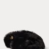 Black Women’s Ralph Lauren Sydni Faux-Fur Flat Shoes Black Women’s Ralph Lauren Sydni Faux-Fur Flat Shoes