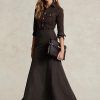 Black Women’s Ralph Lauren Taffeta Mermaid Maxiskirt Skirts
