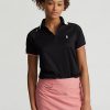 Black Women’s Ralph Lauren Tailored Fit Quarter-Zip Polo Shirts